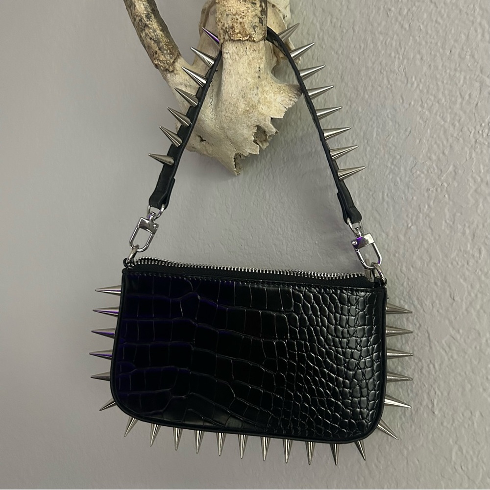 Urban Outfitters All-Over Spiked Paige Bag w/ detachable strap